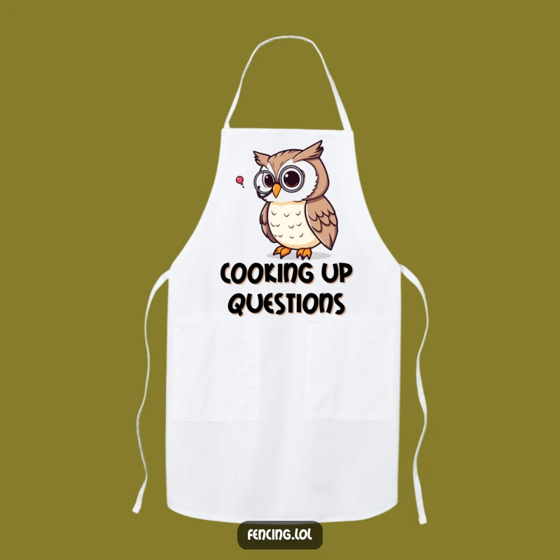 Funny Owl Apron: Smart Chef Design, Hilarious Funny Gift for Culinary Geniuses