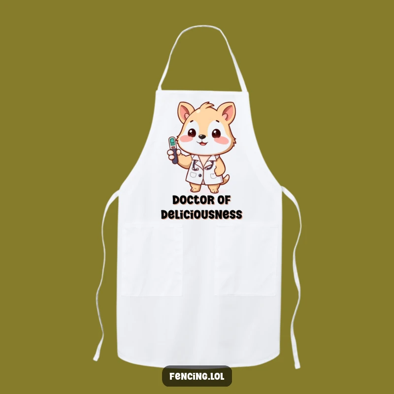 Funny Animal Doctor Apron - Lab Coat Helper for Kitchen Science