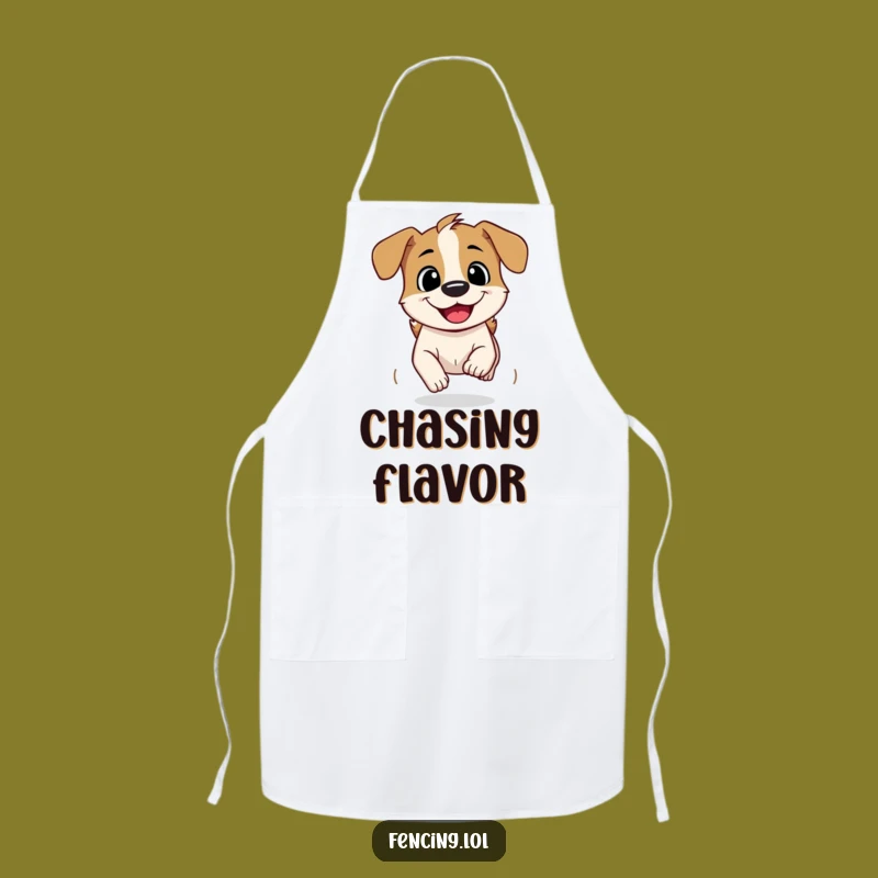 Funny Dog Speed Apron: Hilarious Kitchen Gift for Fast & Fun Cooks.