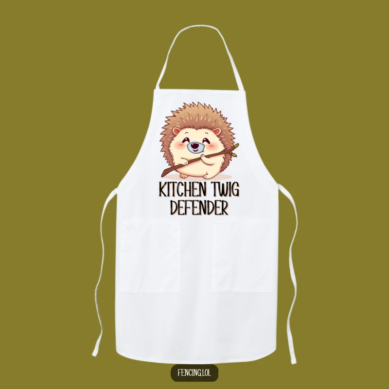 Funny Hedgehog Mask Apron: Cook Like A Tiny Hero
