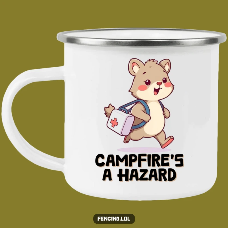 Durable Funny Wobbly Animal Medical Bag Camping Mug - Adventure Safely (or Not!)
