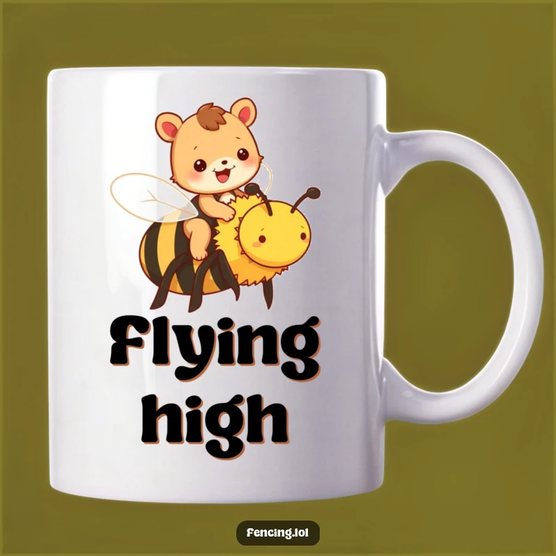Funny Animal Bee Mug - Cheerful Rider Gift For Animal Lovers