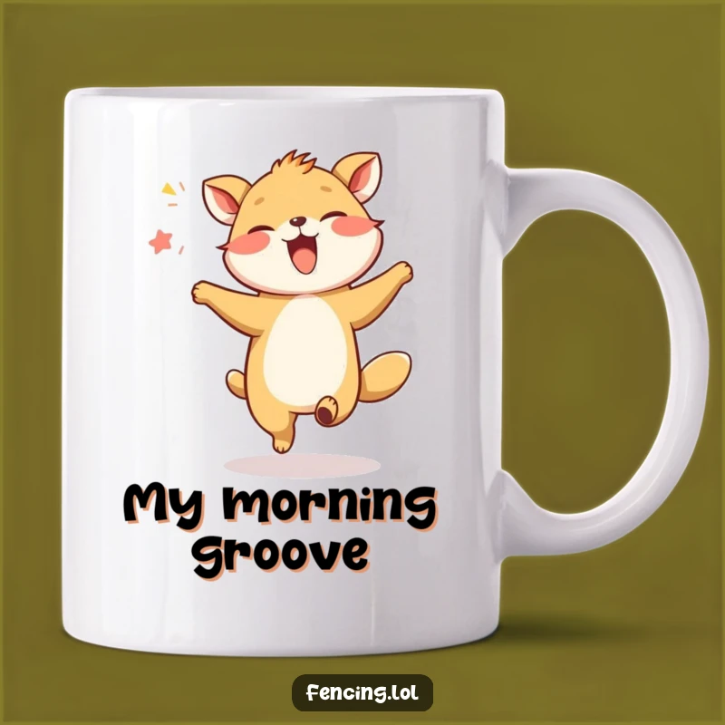 Funny Giggling Animal Dancing Mug: Hilarious Joyful Gift for Fun Lovers