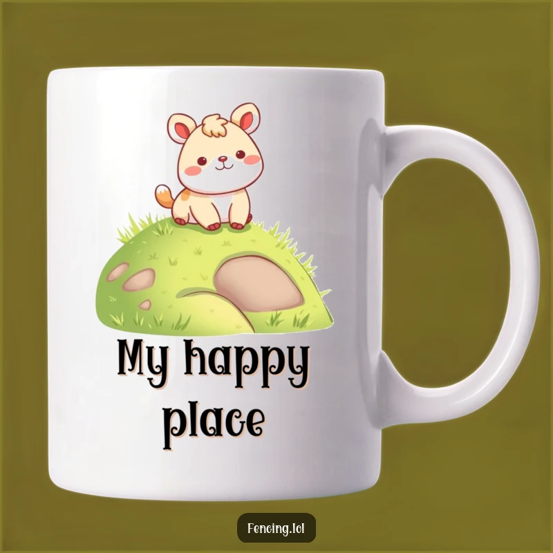 Funny Cheerful Animal Mug: Perfect Landing Gift for Animal Lovers