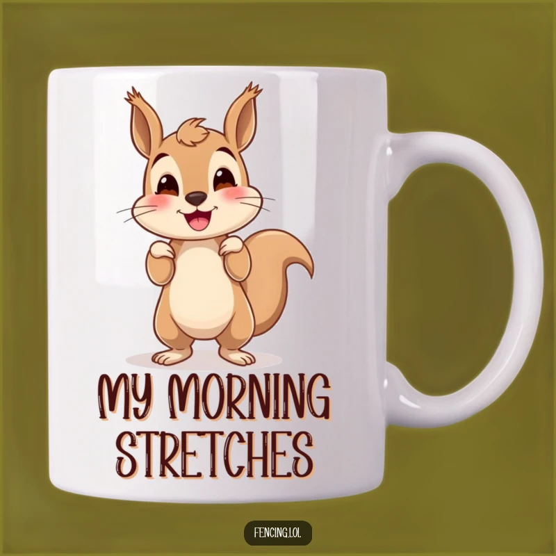 Funny Squirrel Handstand Mug: A Hilarious Gift for Animal Lovers Who Appreciate a Good Wobble