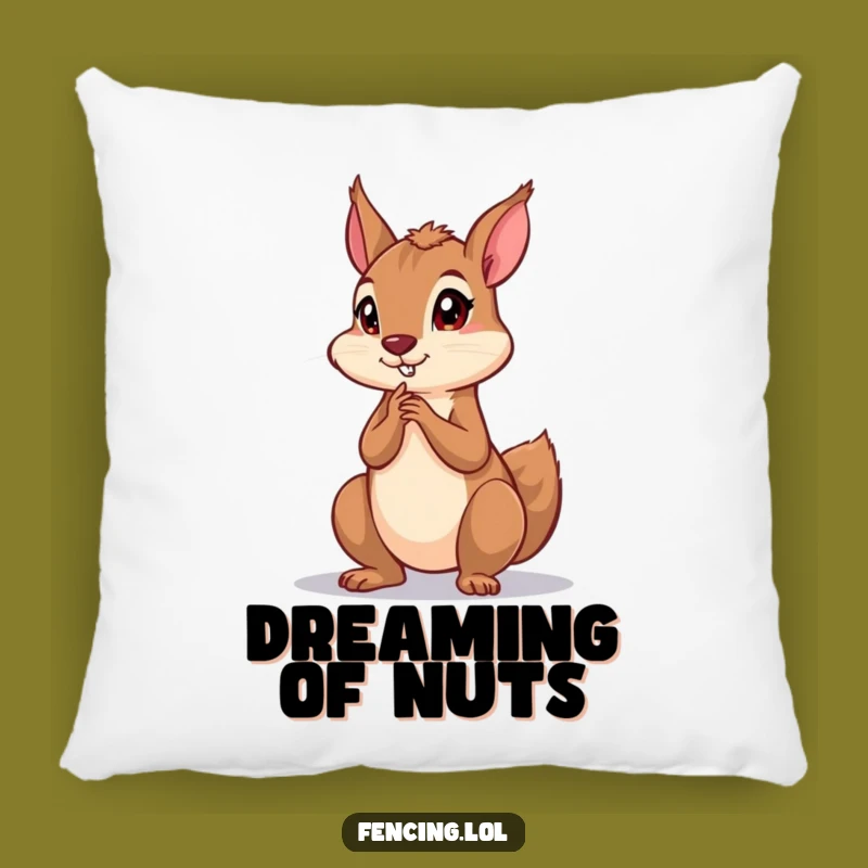Funny Squirrel Pillow: Dramatic Thinker Accent Throw Pillow Gift