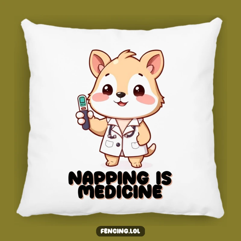 Funny Animal Doctor Pillow - Soft Lab Coat Cushion for Comfort