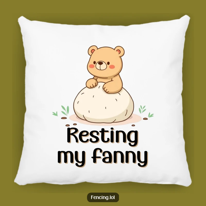 Funny Bear Whoopee Cushion Pillow - Comfy & Hilarious Accent