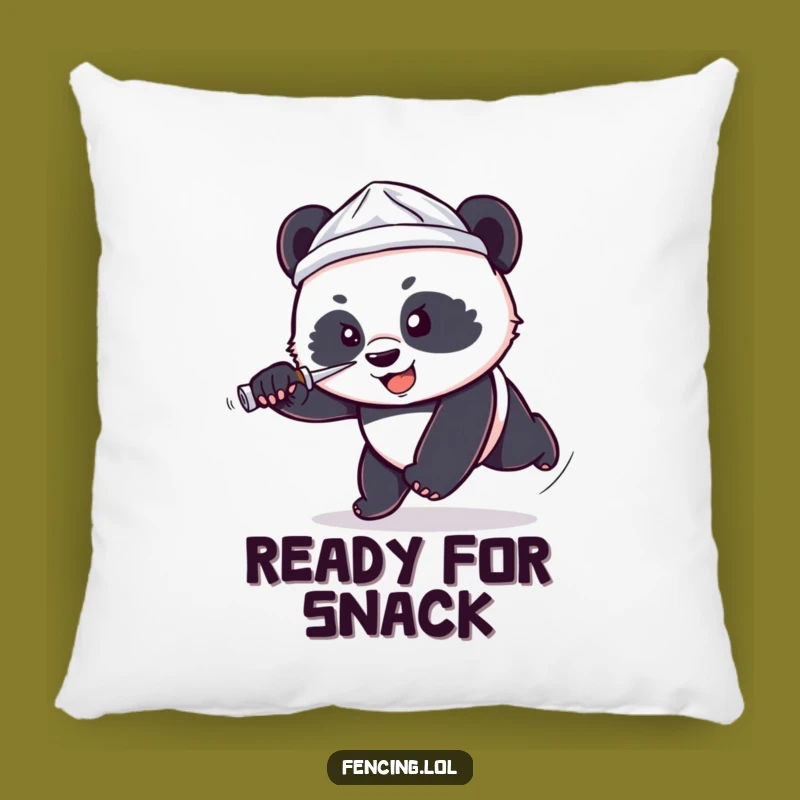 Funny Panda Foil Hat Pillow - Comfy & Comical Motivational Gift