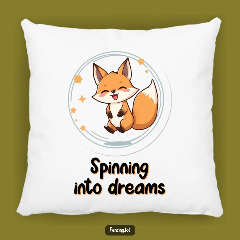 Funny Fox Spinning Pillow: Cozy Comfort with Delightful Vibes!