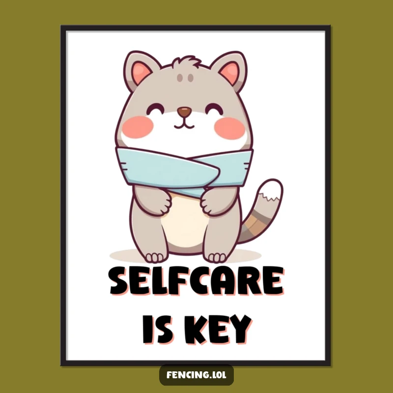 Funny Cheerful Animal Bandage Digital Art - Instant Whimsy for Your Walls