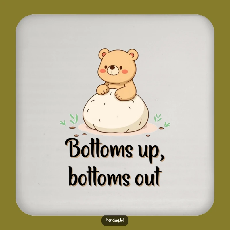 Funny Bear Whoopee Cushion Coaster - Protect Surfaces with Humor