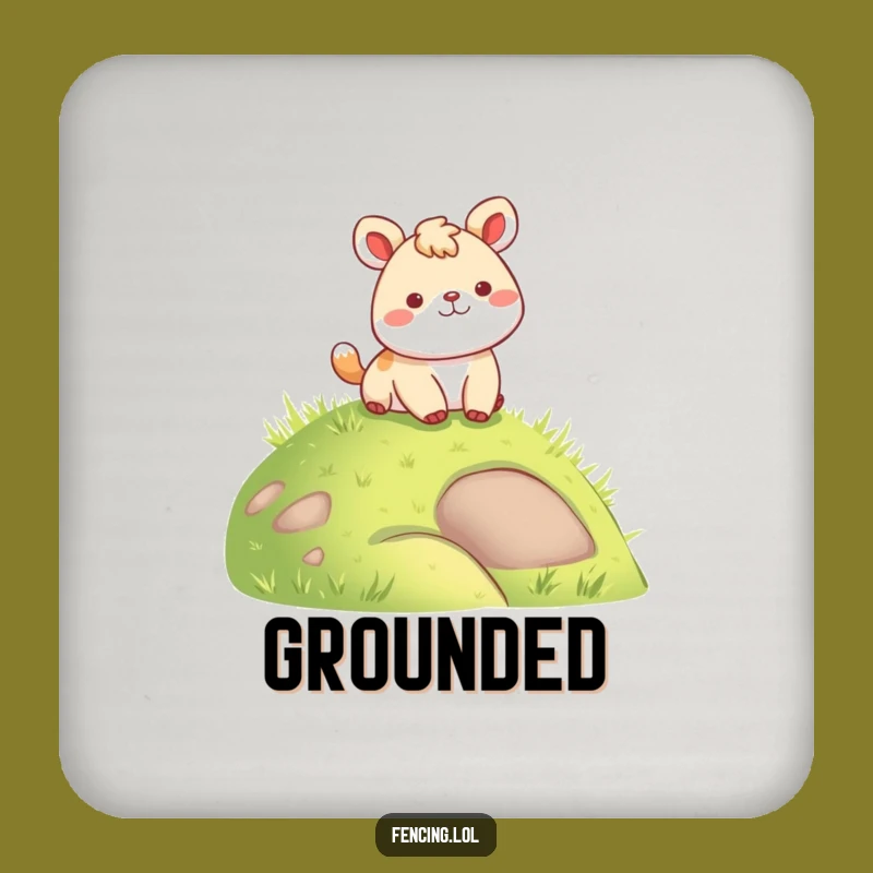 Funny Cheerful Animal Coaster: Protect Surfaces with Landing Grace