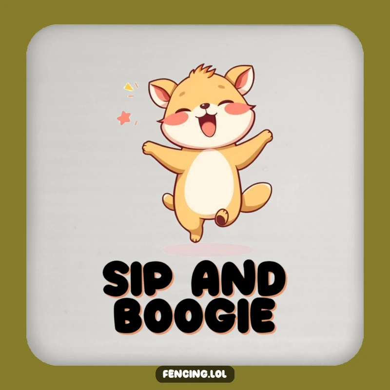 Funny Giggling Animal Dancing Coaster: Joyful Drink Protector for Tables