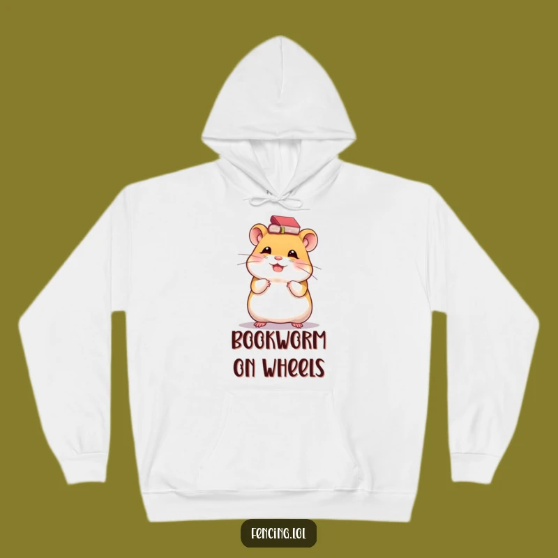 Funny Hamster Hoodie: Cozy Giggling Scholar Warmth Gift