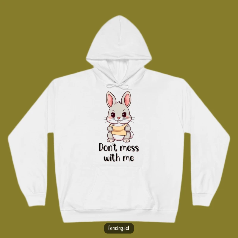 Funny Rabbit Hoodie: Cozy Ambition Design, Perfect Funny Gift for Motivated Individuals