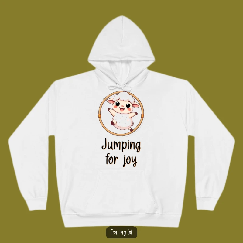 Funny Sheep Hoop Hoodie: Cozy Barnyard Sweatshirt, Great Gift