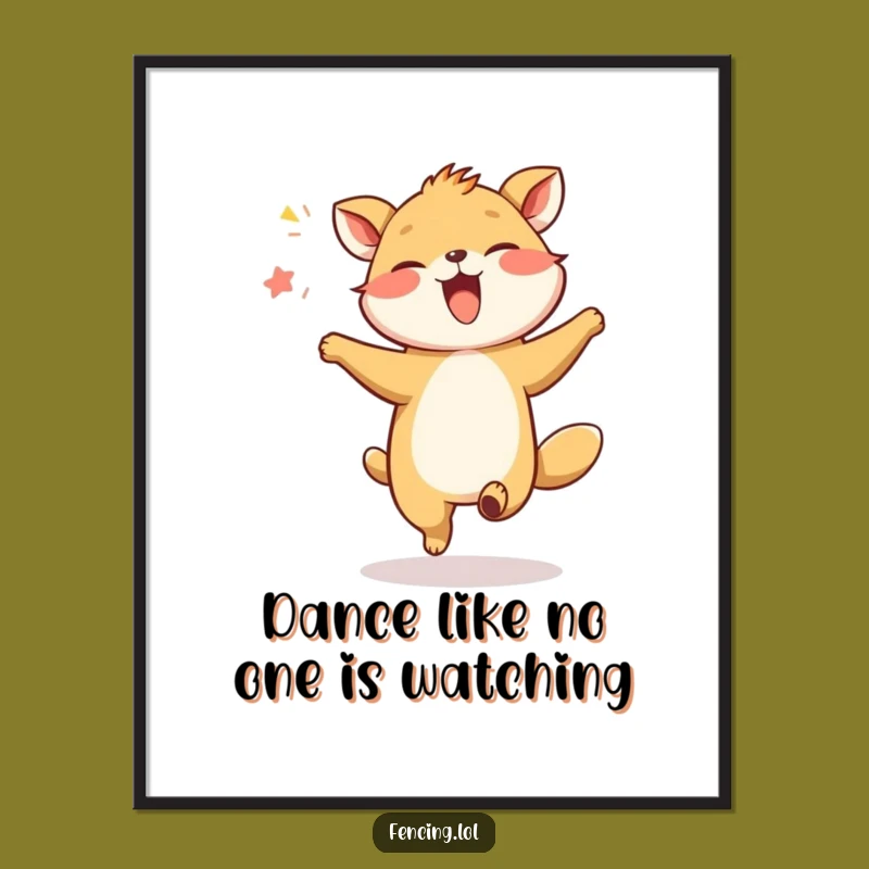 Free Printable Wall Art: Giggling Animal Dancing, Whimsical Downloadable Decor