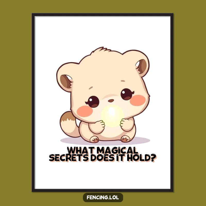 Free Printable Wall Art: Cute Animal Orb Wonder Funny Downloadable