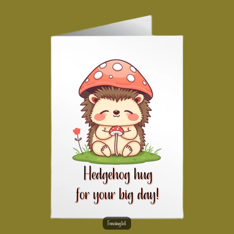 Free Printable Birthday Card: Happy Hedgehog Meditation Funny Downloadable Gift