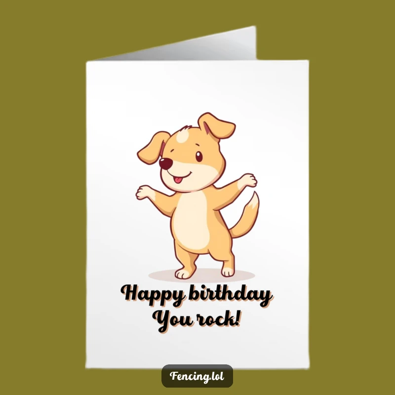 Free Printable Curious Dog Pirouette Birthday Card - Fun DIY Downloadable Gift