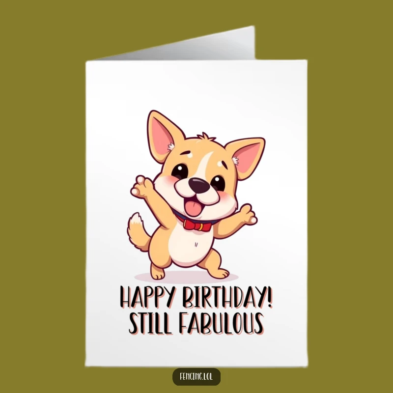 Free Printable Dog Birthday Card: Funny Downloadable Oops Wishes for a Hilarious Day!