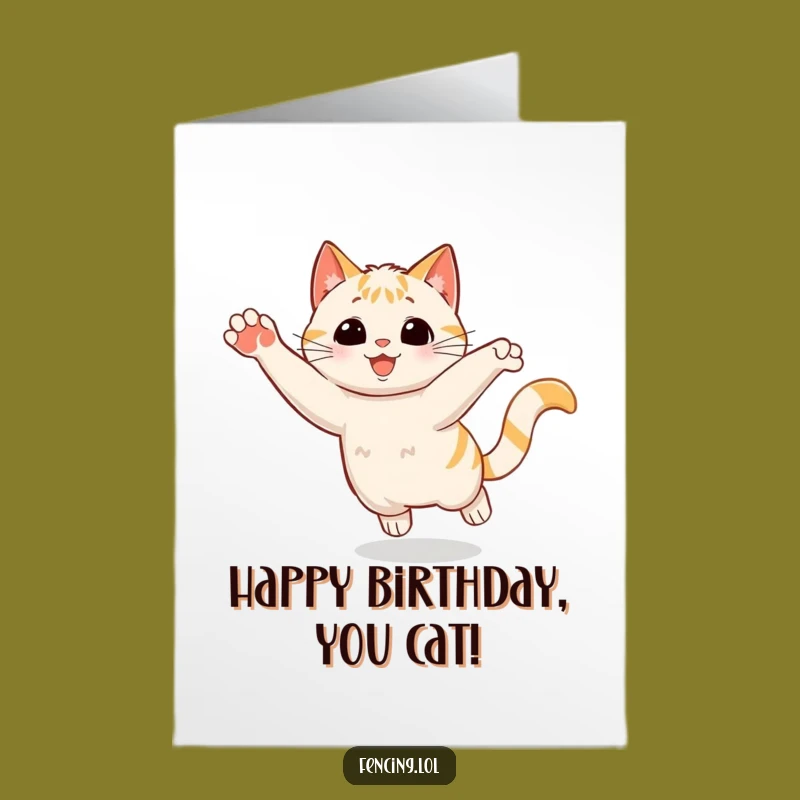 Free Printable Birthday Card: Funny Cat Stop - Hilarious Downloadable Gift