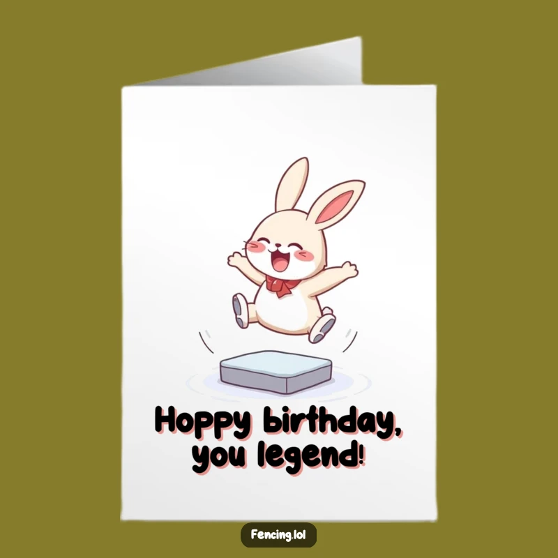 Free Printable Bunny Birthday Card: Hopping Into Fun, Downloadable Hilarious Greeting