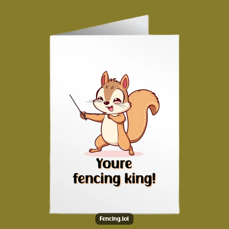 Free Printable Congrats Card: Funny Squirrel Victor, Downloadable & Print at Home Achievement Gift