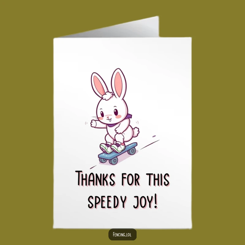 Free Printable Bunny Thank You Card - Cute Downloadable Note for a Smooth Thanks
