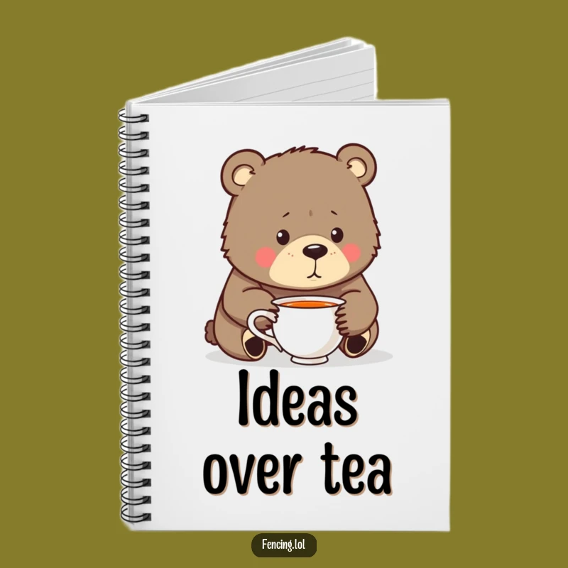 Funny Bear Teacup Notebook: Journal Your Funny Thoughts Gift