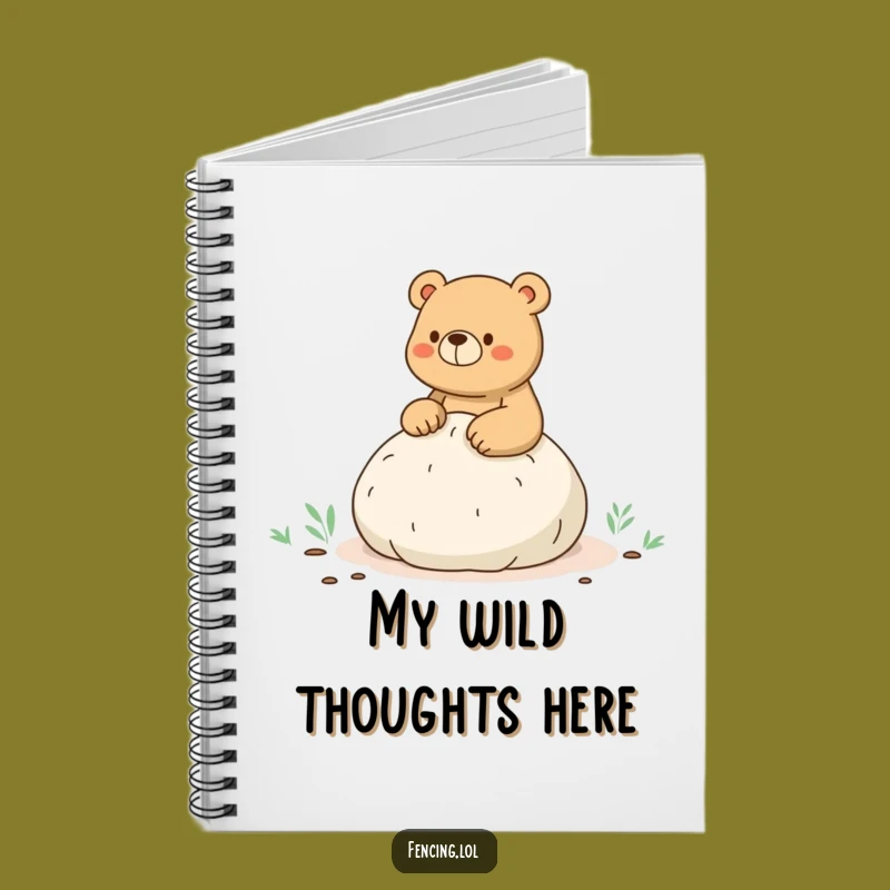 Funny Bear Whoopee Cushion Notebook - Jot Down Laughs!
