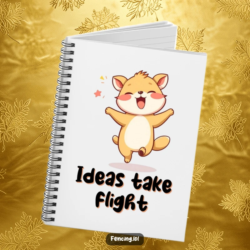 Funny Giggling Animal Dancing Notebook: A giggling animal dances in the air, perfect for journaling.