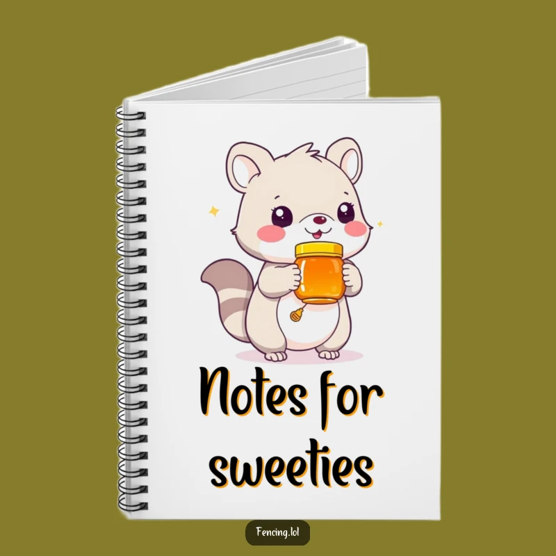 Funny Honey Jar Animal Notebook: Playful Creature Offering Sweetness, Creative Funny Journal