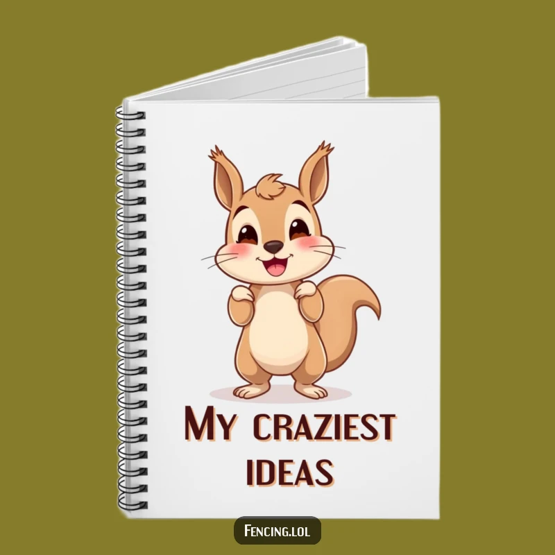 Funny Squirrel Notebook: Jot Down Ideas with This Wobbly Handstand Buddy