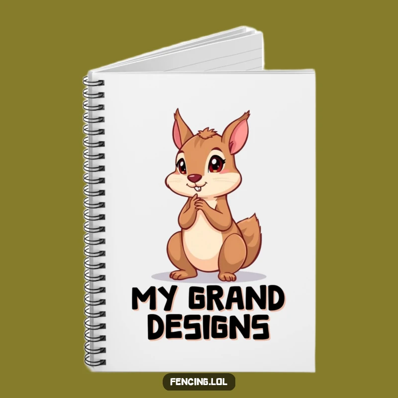 Funny Squirrel Notebook: Dramatic Thinking Journal for Ideas Gift