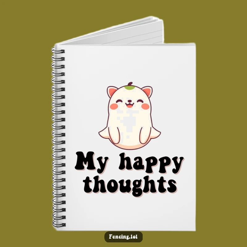 Funny Joyful Animal Floating Notebook: Journal Your Peaceful Thoughts