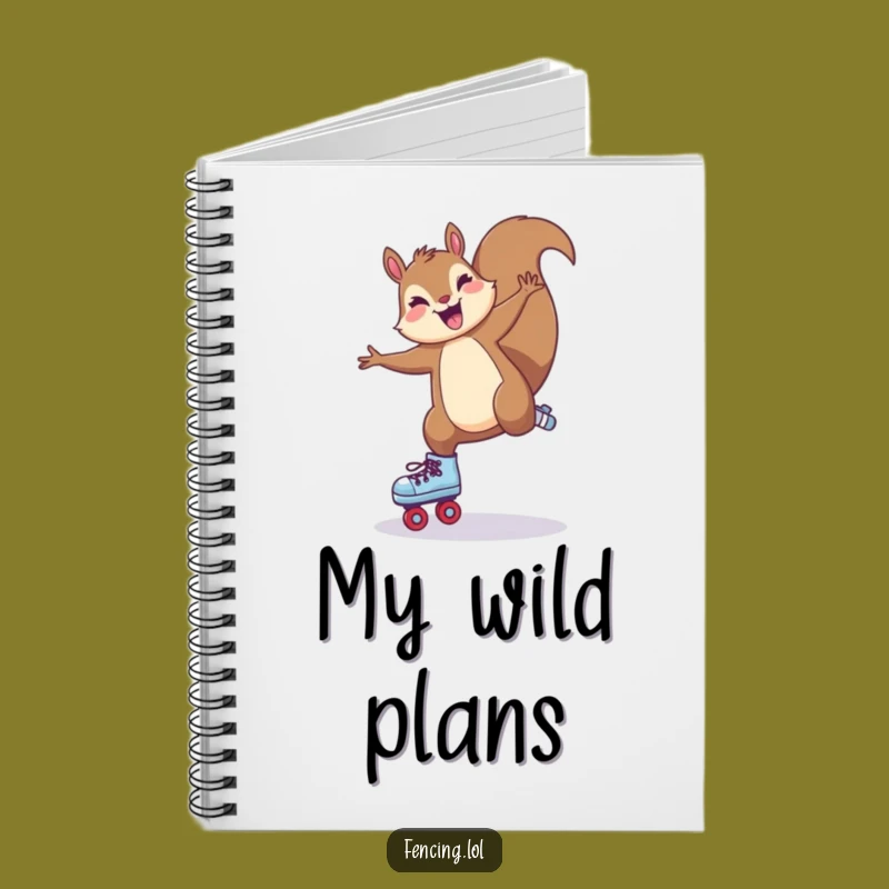 Funny Squirrel Cartwheel Notebook: Hilarious Journal Gift for Energetic Ideas.