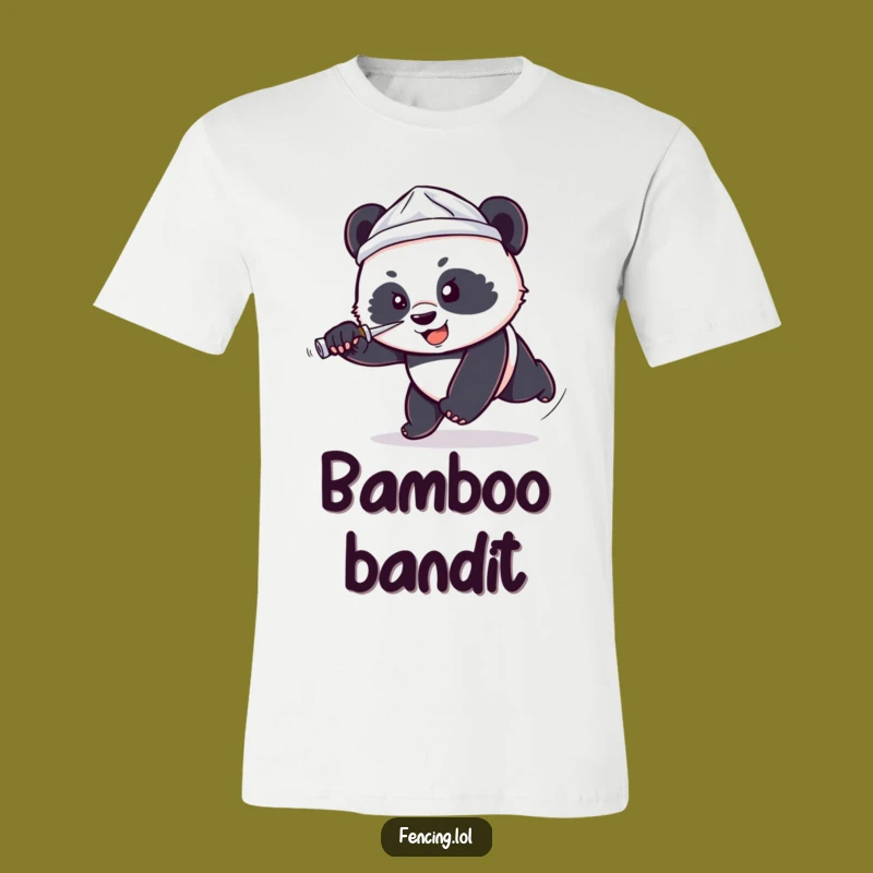 Funny Panda Foil Hat T-Shirt - Heroic & Hilarious Action Tee