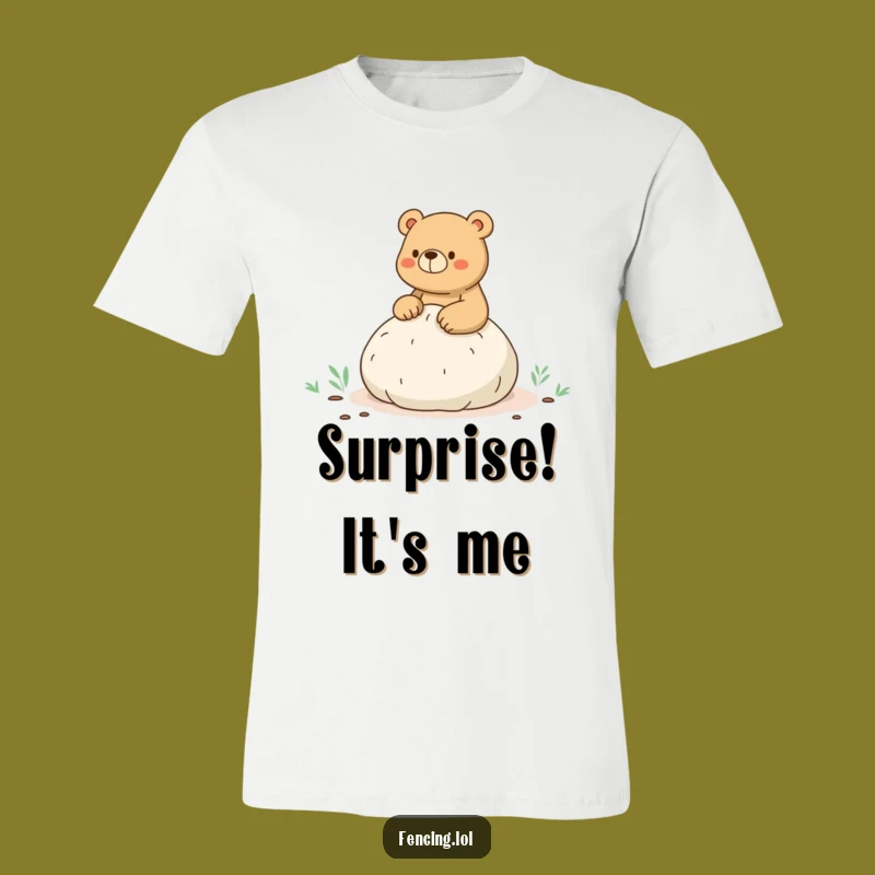 Funny Bear Whoopee Cushion T-Shirt - Hilarious Hiking Mishap Apparel