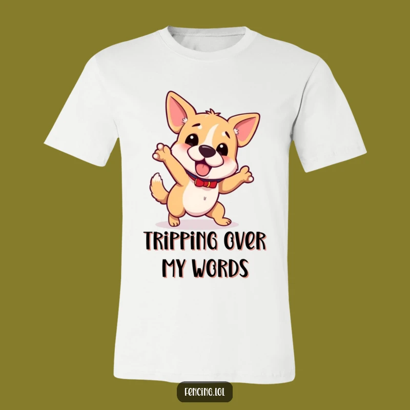 Funny Wobbly Dog T-Shirt: Clumsy Pup Tee, Great Gift for Goofballs!
