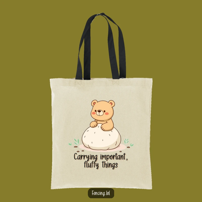 Funny Bear Whoopee Cushion Tote Bag - Carry Your Laughs!