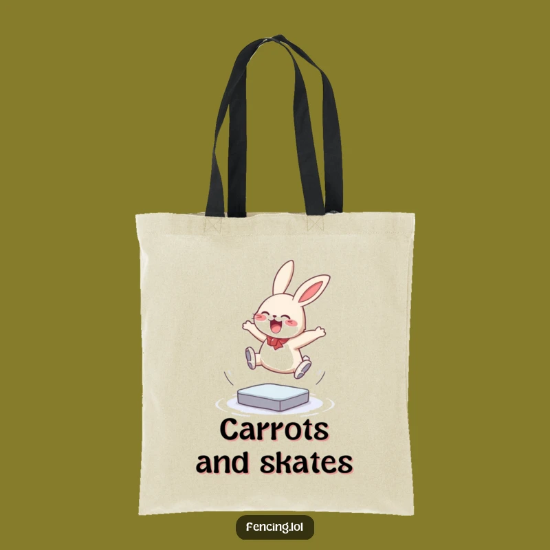 Funny Bunny Tote Bag - Carry Your Jumps, Humorous Gift