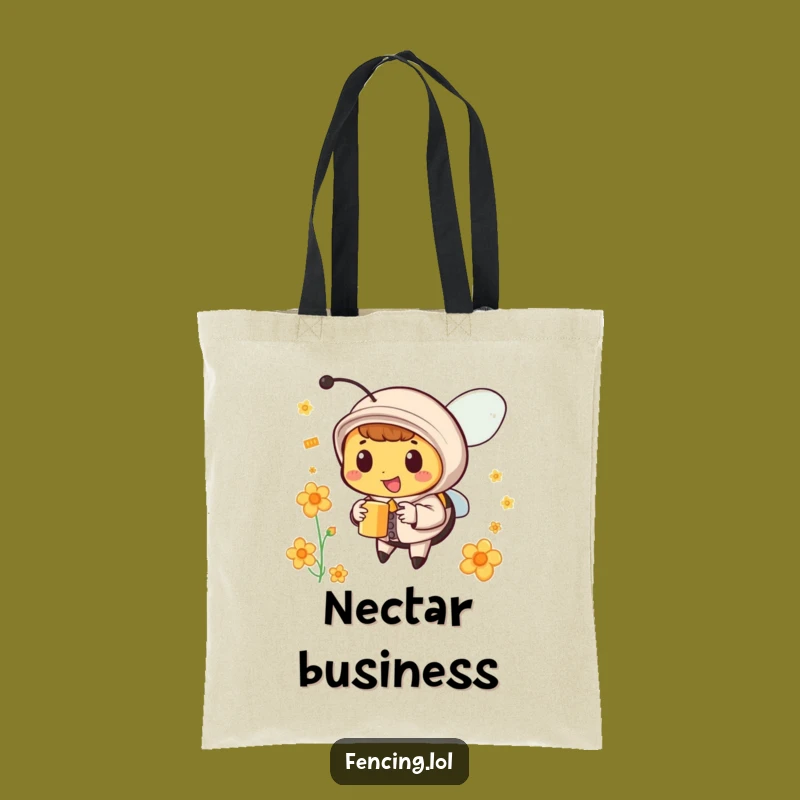 Funny Dapper Bee Nectar Tote Bag - Carry Your Style Effortlessly!